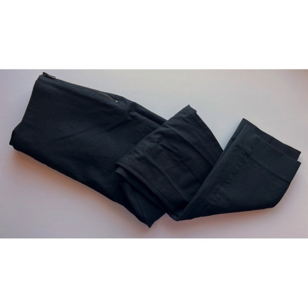 Everlane • Solid Black Cotton Blend Trousers